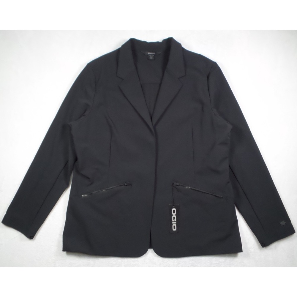 Ogio Fusion Blazer Womens Size 2XL‎ Black Water Resistant Softshell Jacket NWT